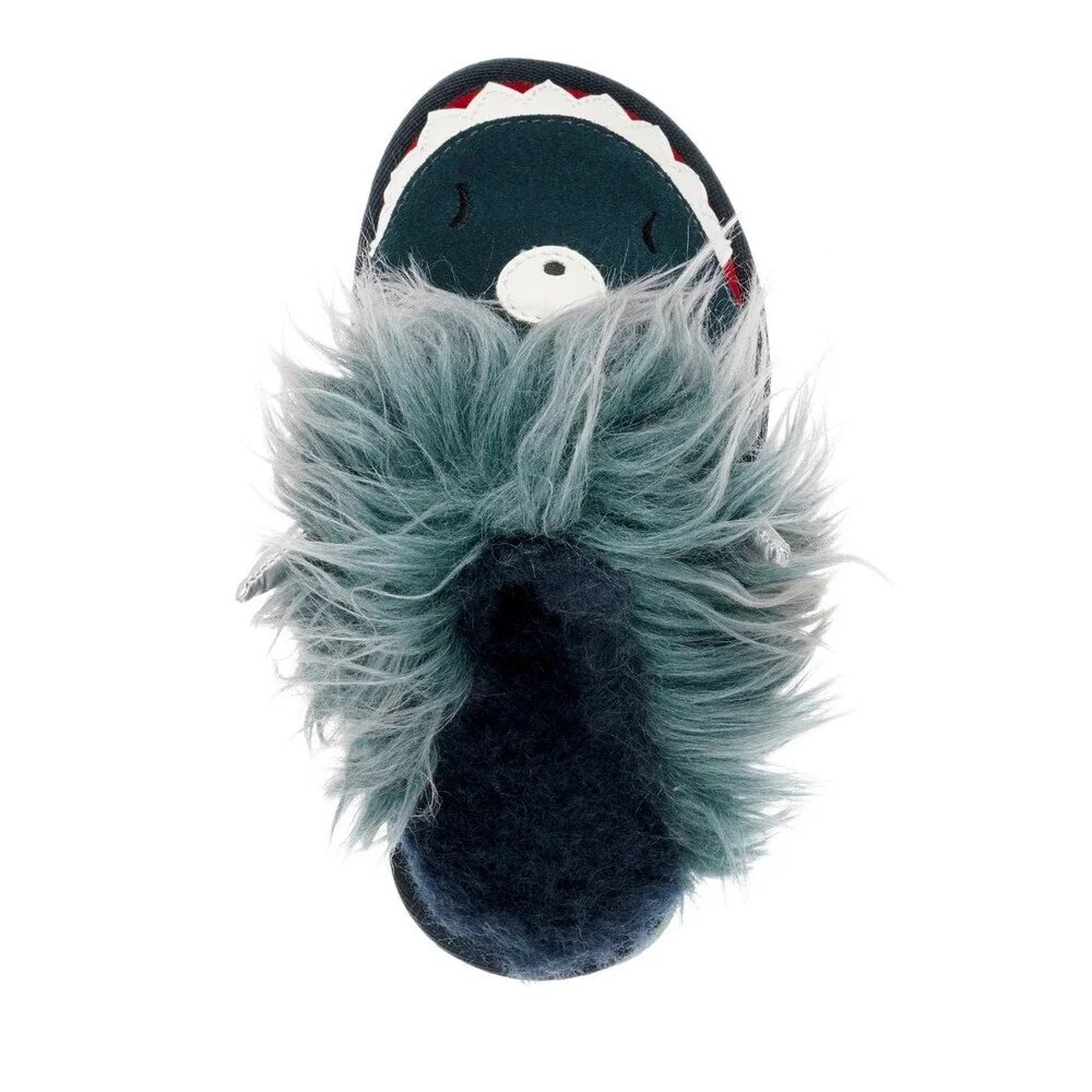 EMU Australia Monster K12620-304 Youth 12 Slipper Teal Faux Fur Shoes JOBB1714